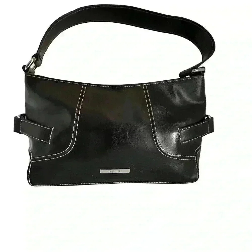 Nine West Women's Black Faux Leather Shoulder Bag